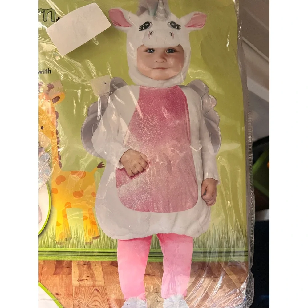 NEW Spirit Baby Unicorn Belly Complete Costume 18-24 months Halloween Dress-Up